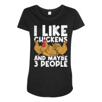 Funny Farming Chicken Lover Farmer Farm Animals Chicken Stars Maternity Scoop Neck T-shirt | Artistshot