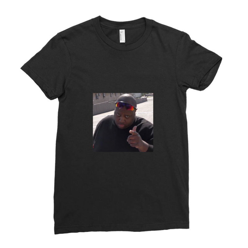 Edp445 Finger Guns Ladies Fitted T-shirt | Artistshot