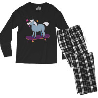 Horse Pro Skater Men's Long Sleeve Pajama Set | Artistshot