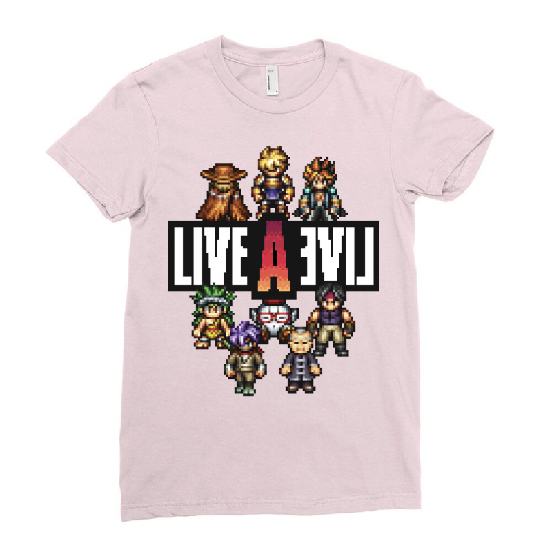 Live A Live™   Time Period Heroes (pixel Art) Ladies Fitted T-Shirt by zuozuonauhelo | Artistshot