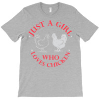 Just A Girl Who Loves Chickens Tee Magnet Mugs Notebook Girl T-shirt | Artistshot