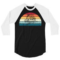 Retro Archeology Sunset Vintage Archaeology Sunrise Tumblr 3/4 Sleeve Shirt | Artistshot