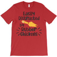 Rubber Chicken Enthusiast Loud Scream Yellow Red T-shirt | Artistshot