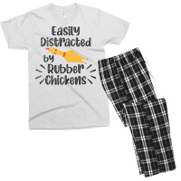 Rubber Chicken Enthusiast Loud Scream Yellow Red Men's T-shirt Pajama Set | Artistshot