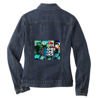 Games Done Quick  Combined Art Ladies Denim Jacket | Artistshot