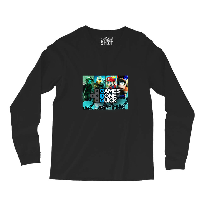 Games Done Quick  Combined Art Long Sleeve Shirts by JeffreyAlanSwanson | Artistshot