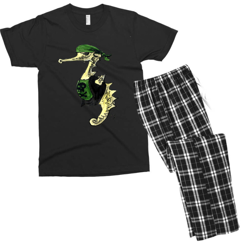 Seahorse Pirate Love Men's T-shirt Pajama Set by yutakaluciea | Artistshot