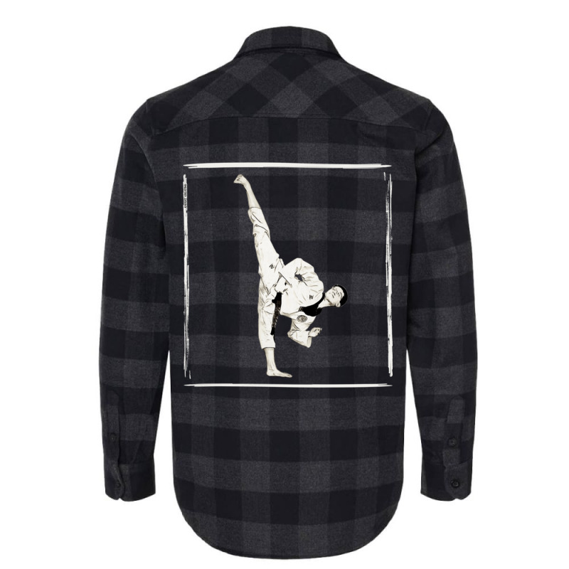 Straight Up Sidekick Taekwondo (tkd) Martial Arts Pullover Hoodie Flannel Shirt by bettincam | Artistshot