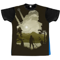 Witcher  Geralt The Witcher Minimalist Illusion Art Graphic T-shirt | Artistshot