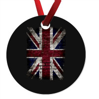 Grunge Uk Flag Great Britain Punk Style Distressed Wall Classic Ornament | Artistshot