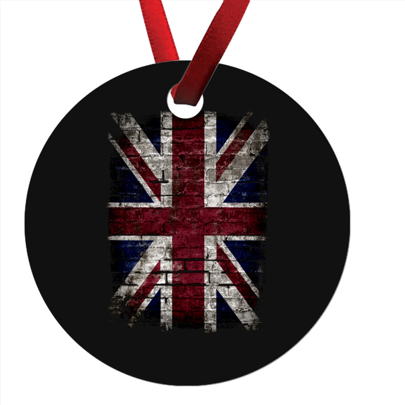 Grunge Uk Flag Great Britain Punk Style Distressed Wall Classic Ornament | Artistshot