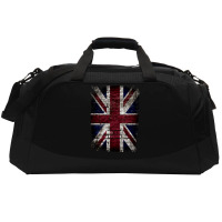 Grunge Uk Flag Great Britain Punk Style Distressed Wall Classic Active Duffel | Artistshot