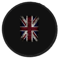 Grunge Uk Flag Great Britain Punk Style Distressed Wall Classic Round Patch | Artistshot