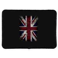 Grunge Uk Flag Great Britain Punk Style Distressed Wall Classic Rectangle Patch | Artistshot