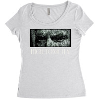 High Toxicity   Stare   Black And White Drawing Women's Triblend Scoop T-shirt | Artistshot