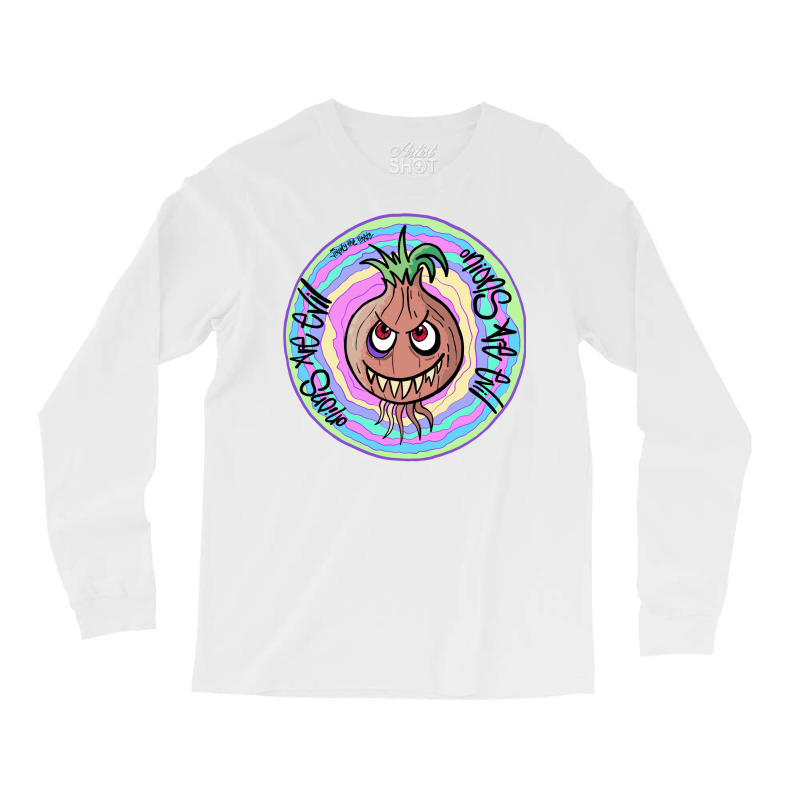 Onions Are Evil (fact) Long Sleeve Shirts by bazazkwstas | Artistshot