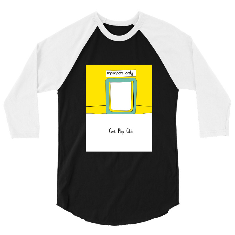 Cat Flap Club 3/4 Sleeve Shirt | Artistshot