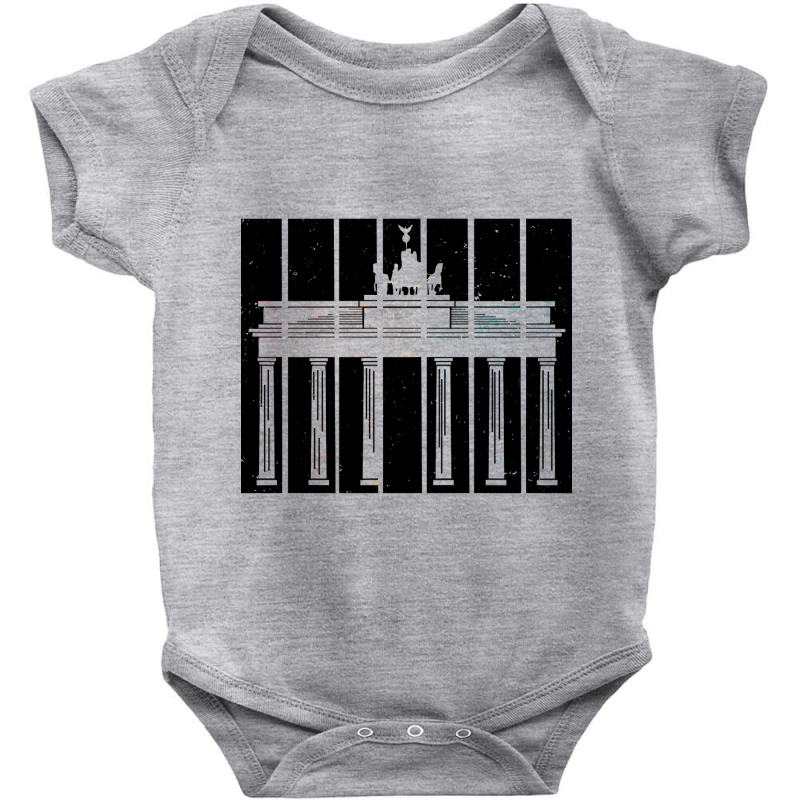 Limited Edition Berlin Skyline Brandenburger Tor Sunset Vintage Retro Baby Bodysuit by declangreenwood | Artistshot