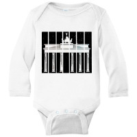 Limited Edition Berlin Skyline Brandenburger Tor Sunset Vintage Retro Long Sleeve Baby Bodysuit | Artistshot