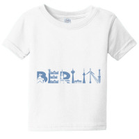 Limited Edition Berlin Skyline Landmarks Silhouette Baby Tee | Artistshot