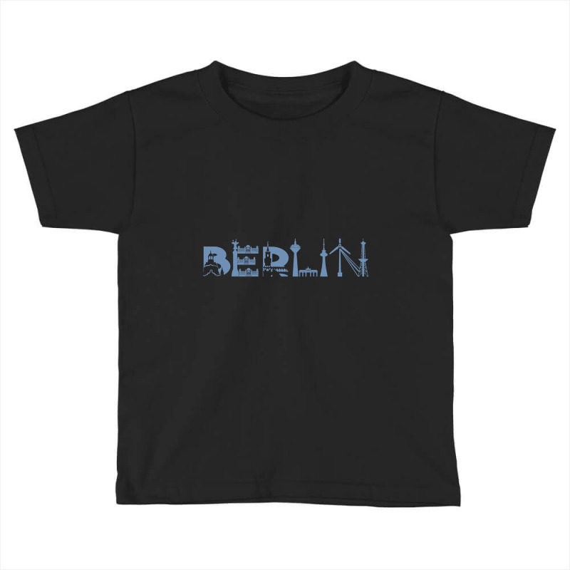 Limited Edition Berlin Skyline Landmarks Silhouette Toddler T-shirt | Artistshot