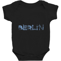 Limited Edition Berlin Skyline Landmarks Silhouette Baby Bodysuit | Artistshot