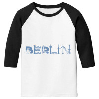 Limited Edition Berlin Skyline Landmarks Silhouette Youth 3/4 Sleeve | Artistshot