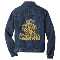 Queen Of The Cafeteria Waitress Waiter Caterer Food Server Men Denim Jacket | Artistshot