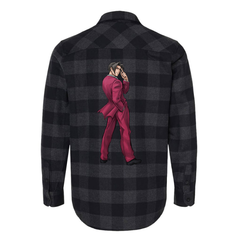 Miles Edgeworth Investigations Flannel Shirt by rupiohemaxt | Artistshot