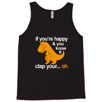 T-rex Clap Your Hands Tank Top | Artistshot