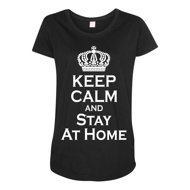 Keep Calm And Stay At Home (2) Maternity Scoop Neck T-shirt by banjarstore | Artistshot