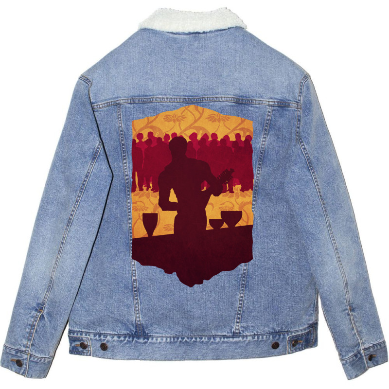 Jaskier 3 Unisex Sherpa-Lined Denim Jacket by hamfiggyx | Artistshot