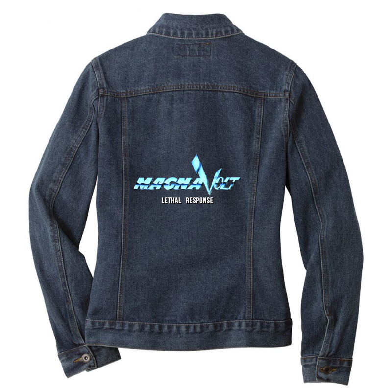 Magnavoltrobocop2 Ladies Denim Jacket by JeanneMarieHass | Artistshot