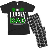 Copy Of One Lucky Dad Men's T-shirt Pajama Set | Artistshot