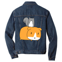 Squirrel And Guinea Pig Men Denim Jacket | Artistshot