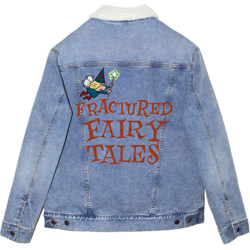 Tribute To Jay Ward Cartoons Fractured Fairy Tales Unisex Sherpa-lined Denim Jacket | Artistshot