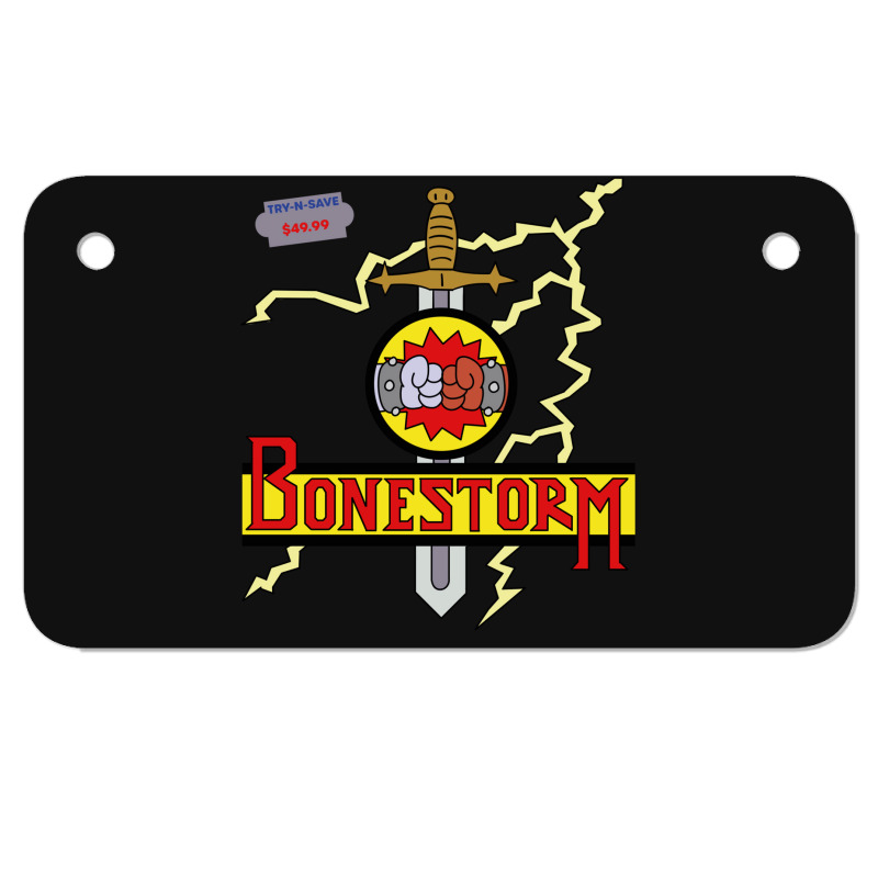 Bonestorm Motorcycle License Plate | Artistshot