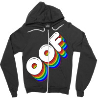 Oof Meme Retro Rainbow Old School Nerd Geek Shirt Gift For Him Or Her. Zipper Hoodie | Artistshot