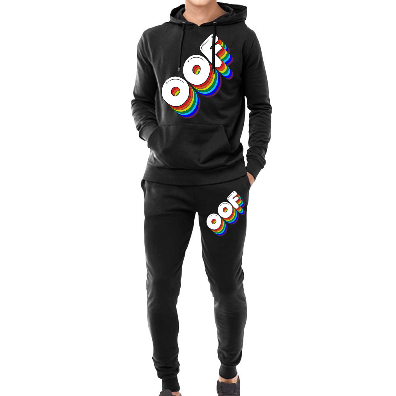 Oof Meme Retro Rainbow Old School Nerd Geek Shirt Gift For Him Or Her. Hoodie & Jogger set by rupiohemaxt | Artistshot