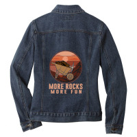 Minerals Collecting Design For Geologist Ladies Denim Jacket | Artistshot