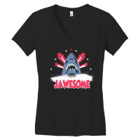 Totally Jawsome Women's V-neck T-shirt | Artistshot