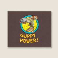 Guppy Power! Landscape Canvas Print | Artistshot