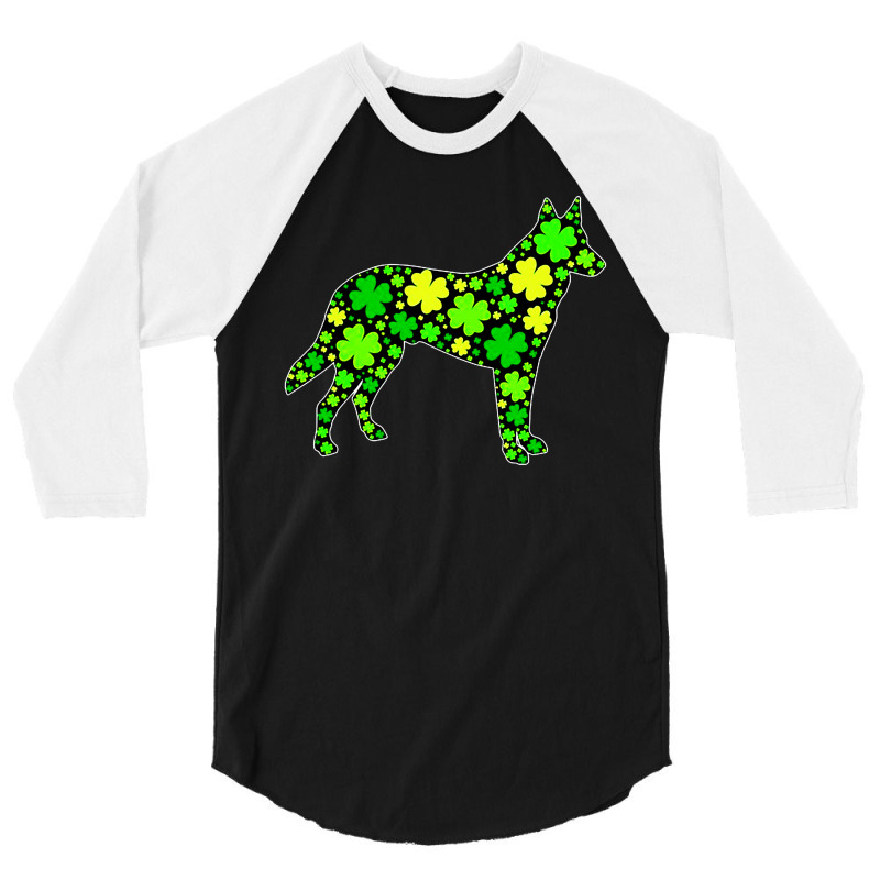 Funny Puppy Shamrock German Shepherd Dog 3/4 Sleeve Shirt | Artistshot