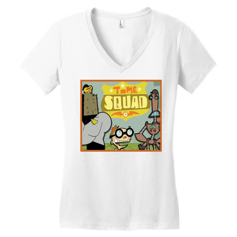 Time Squad  Shield Women's V-Neck T-Shirt by nilulatulo | Artistshot