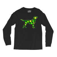 Funny Puppy Shamrock Labrador Dog Long Sleeve Shirts | Artistshot