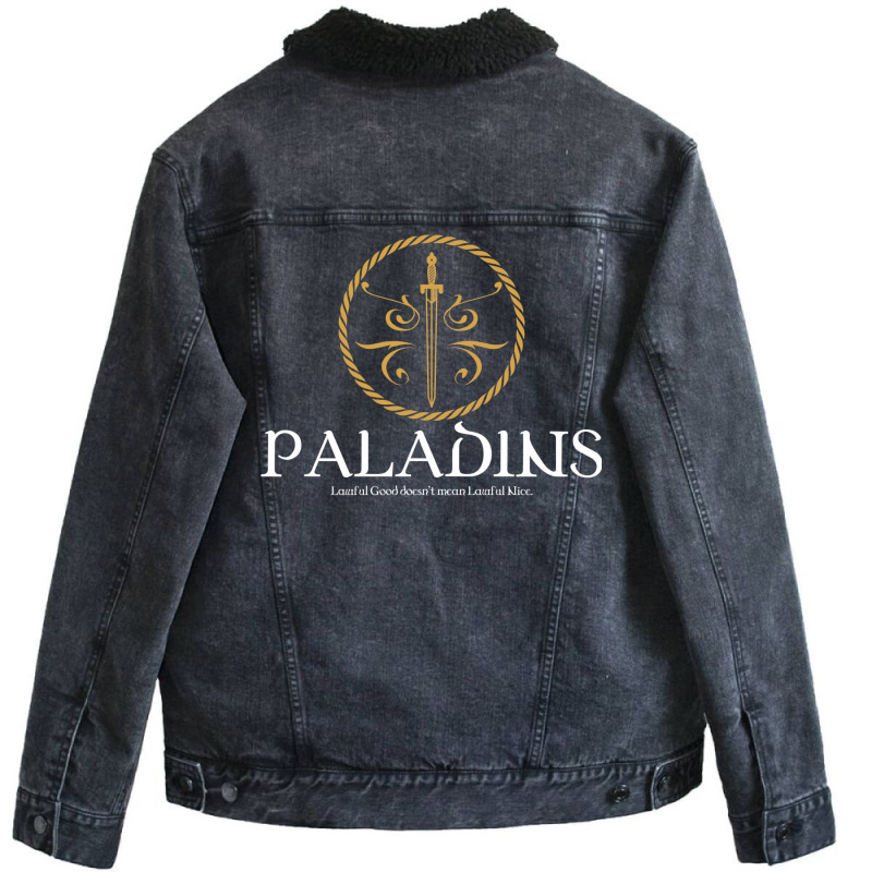 Paladin Paladins Tabletop Rpg Addict Unisex Sherpa-Lined Denim Jacket by zuozuonauhelo | Artistshot