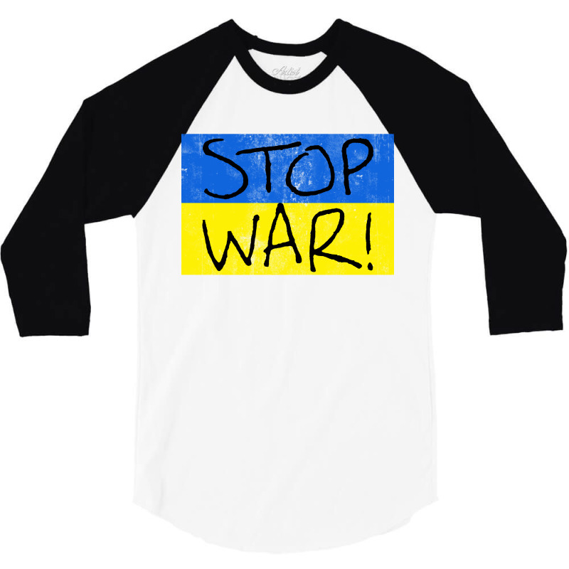 Flag Shirt Stop War 3/4 Sleeve Shirt | Artistshot