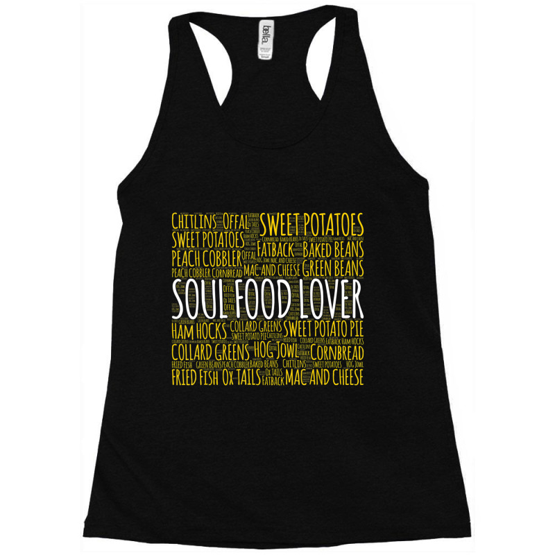 Soulful Black Thanksgiving African American Foods Racerback Tank by tiennguyen | Artistshot