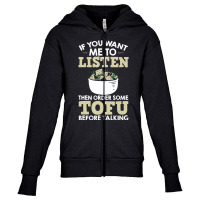 Tofu Maker Tofu Dessert Tofu Lover Tofu Clothing Tofu Food Youth Zipper Hoodie | Artistshot