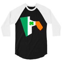 Irish Flag Rhode Island State 3/4 Sleeve Shirt | Artistshot